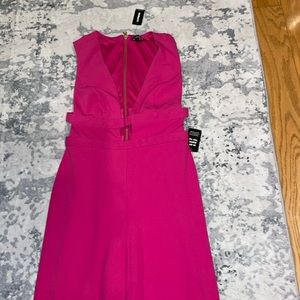 Pink - Wide pant leg- Jumpsuit